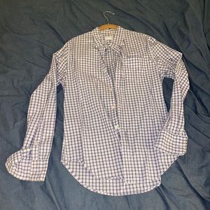 Plaid button down shirt